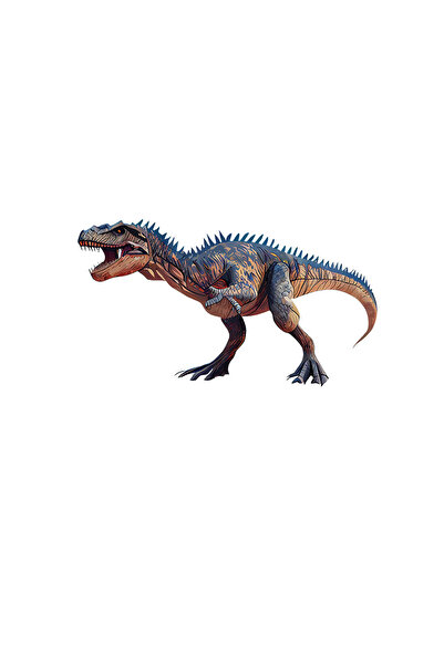 INOVATIX Set de 8 bucăți, autocolant dinozaur Allosaurus, INOVATIX®. 6 cm