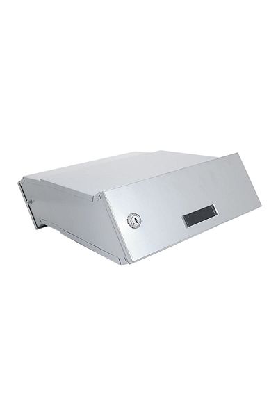 damech Mailbox, Stainless Steel, Adjustable Depth, Silver, C4 Format, 30x24/40.5x11 Cm,