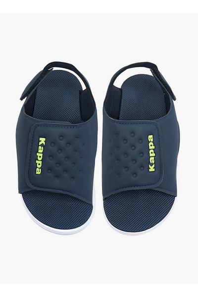 Kappa Boys' Logo Detail Sandals with Hook and Loop Closure