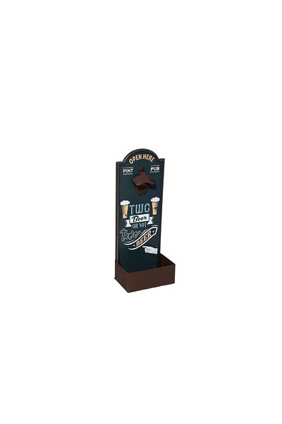 Atmosphera Créateur D'intérieur Two beer beer bottle opener, wood, 14 x 9.3 x H 36.5 cm