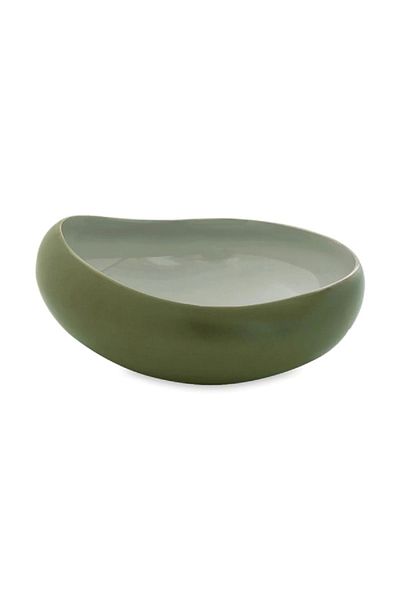 EasyLife Organic Series Glaze Ceramic Soup Plate Green 19cm