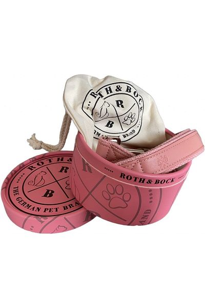 Roth & Bock lesă pentru câini, piele PU, albastră, 200 cm