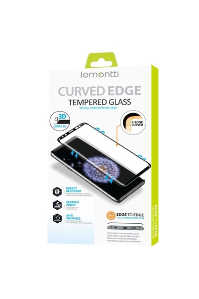 lemontti Folie Sticla Curbata 3D Samsung Galaxy S23 Ultra Negru