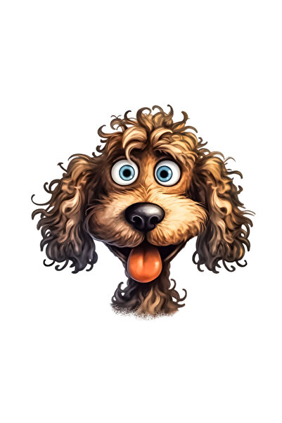 INOVATIX Set de 8 piese, autocolant Câinele Confuz Paules, INOVATIX®. 6 cm