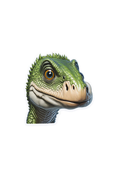 INOVATIX Set de 8 autocolante cu dinozaurul Merlin, INOVATIX®. 6 cm