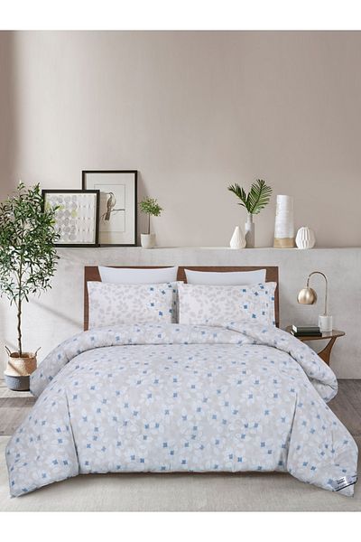 Donetella Comforter Set King Size, 6-Pcs, 260x240 cm, Printed, All Season, Microfiber, 350 GSM