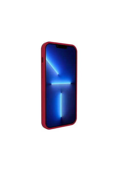 lemontti Case iPhone 13 Pro Max Lemontti Liquid Silicon Dark Red