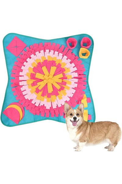 FOCCTS covoraș pentru hrănirea câinilor, fetru, multicolor, 70 x 70 cm