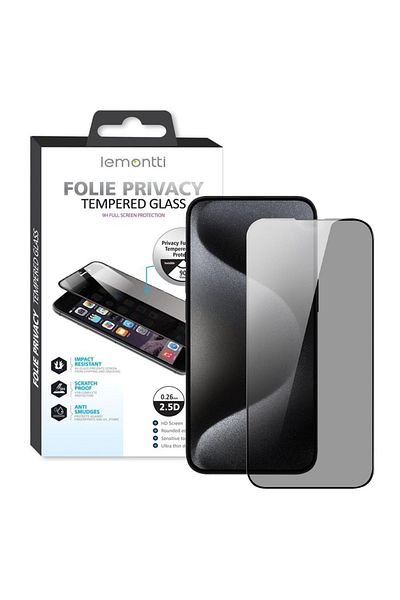 lemontti Folie Sticla Privacy Full Fit Samsung Galaxy S24 Negru