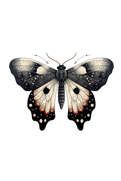 INOVATIX Set de 8 bucăți, autocolant fluture Amon, INOVATIX®. 6 cm