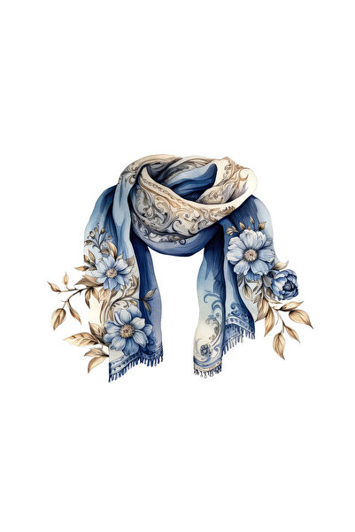 INOVATIX Set de 8 bucăți, autocolant eșarfă cu flori, INOVATIX®. 6 cm