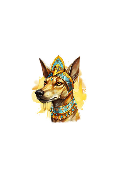 INOVATIX Set de 8 piese, autocolant câine egiptean Anubis Faraon, INOVATIX®. ...