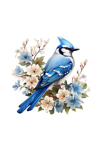 INOVATIX Set of 8, Thinking Blue Cardinal Sticker, INOVATIX®. 6 cm