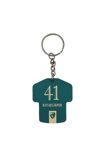 Cix Spor Kocaelispor Licensed Metal Jersey Keychain Emerald