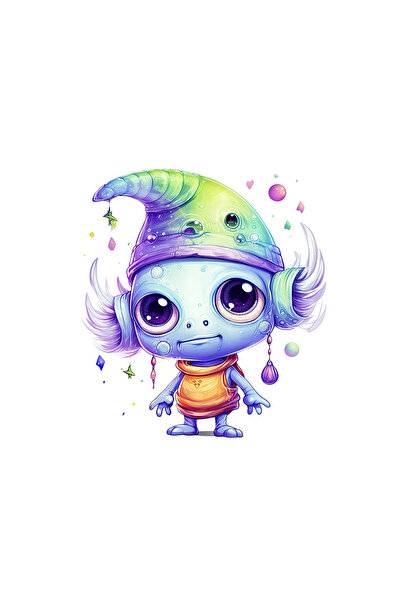 INOVATIX Set de 8 piese, autocolant extraterestru Bilblog, INOVATIX®. 6 cm