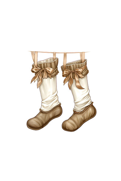 INOVATIX Set de 8 autocolante pentru șosete de Crăciun, INOVATIX®. 6 cm