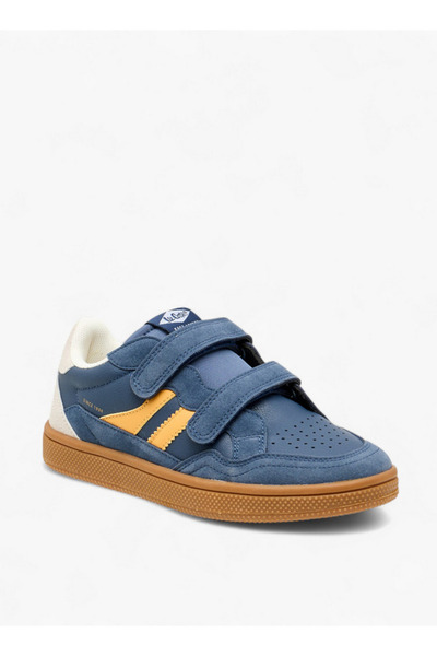 Lee Cooper Boys' Colourblock Sneakers with Hook and Loop Closure