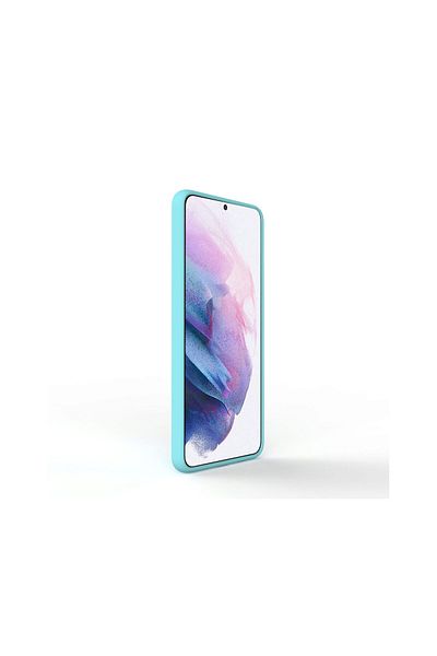 lemontti Husa Samsung Galaxy S21 Liquid Silicon Tiffany Blue