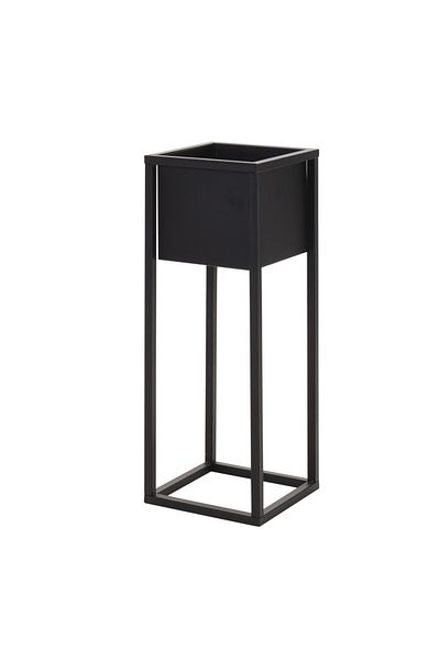 Koopman Μεταλλική βάση λουλουδιών, H&S, μαύρη, 21x21x60 εκ.