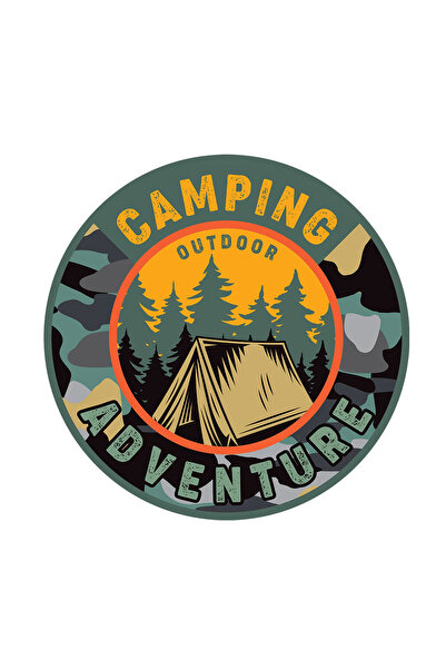 INOVATIX Set de 8 bucăți, autocolant camping aventură în aer liber, INOVATIX®...