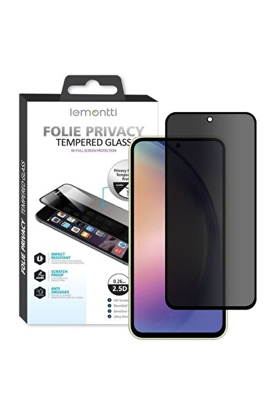 lemontti Folie Sticla Privacy Full Fit Samsung Galaxy A54 5G Negru