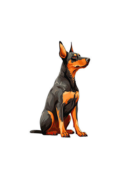 INOVATIX Set de 8 piese, autocolant pentru câine Doberman Pinscher, INOVATIX®...