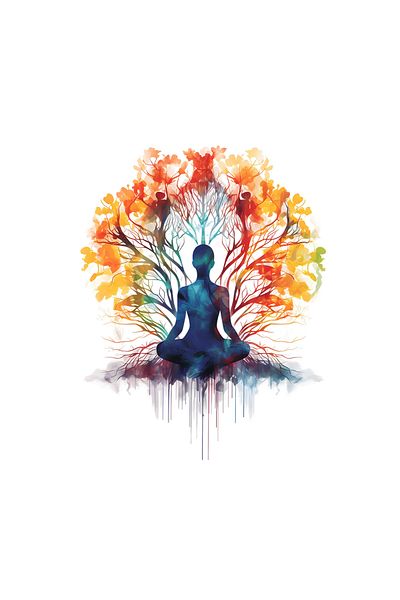 INOVATIX Set de 8 piese, autocolant Femeia Spirituală Trei, INOVATIX®. 6 cm