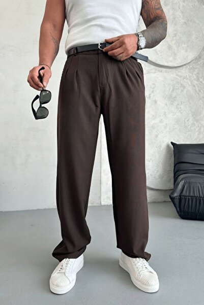 Z1MAN Siyah Baggy Kumaş Yüksek Kalite Pamuklu Pantolon