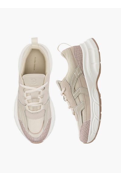 Flora Bella by Shoexpress Women's Panelled Sneakers with Lace-Up Closure
