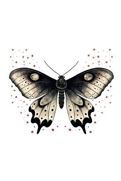 INOVATIX Set de 8 bucăți, autocolant fluture Absirtua, INOVATIX®. 6 cm