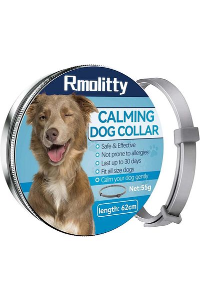 Rmolitty Zgardă calmantă pentru câini, ecologică, 62 cm
