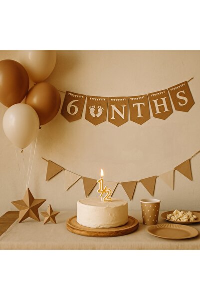 Big Party Karton Yazı 6 Months Banner