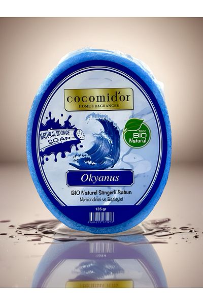 Cocomidor Ocean Natural Sponge Soap 135 Gr |   100% Bio Natural |   Moisturizing & Nourishing