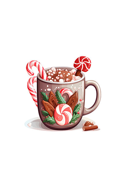 INOVATIX Set of 8 pieces, Mirabela Hot Chocolate Sticker, INOVATIX®. 6 cm