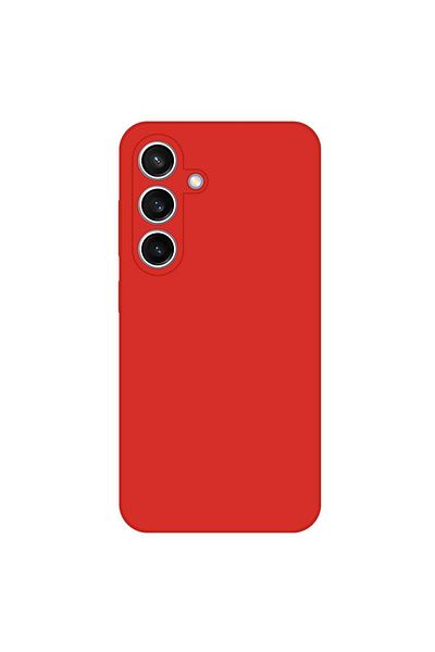 lemontti Samsung Galaxy A15 / A15 5G Premium Silicone Case Red