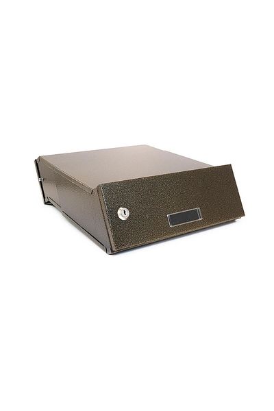 damech Mailbox, Adjustable Depth, Gold, C4 Format, 30x24/40.5x11 Cm,