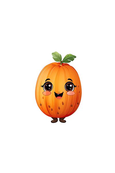 INOVATIX Set of 8, Happy Pumpkin Sticker, INOVATIX®. 6 cm