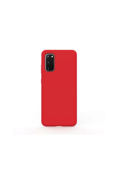 lemontti Case Samsung Galaxy S20 Lemontti Liquid Silicon Red