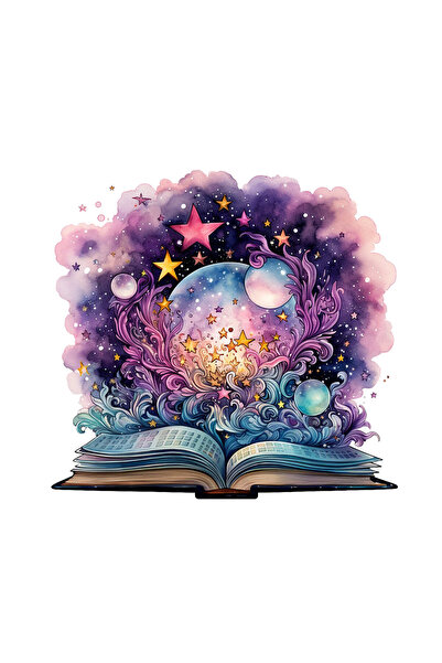 INOVATIX Set of 8 pieces, Mystic Book Sticker, INOVATIX®. 6 cm