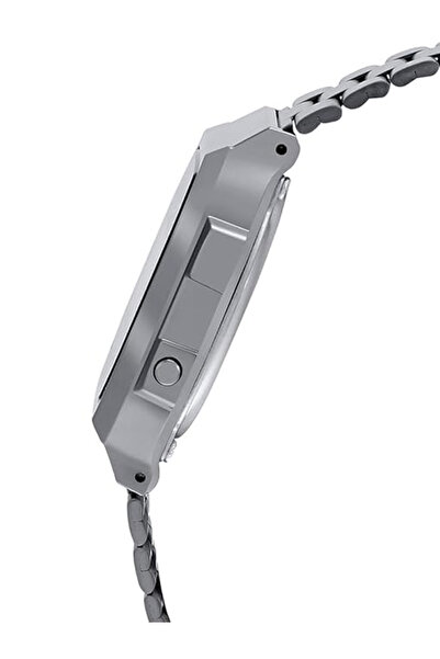 Casio Vintage A168WGG-1ADF Black Digital Dial Black Stainless Steel Band D181