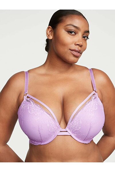 Victoria's Secret Askılı File Dantelli Push-up Sütyen