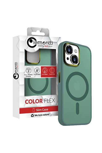 lemontti Θήκη Guardian Magsafe για iPhone 15 Plus Διαφανής/Πράσινη