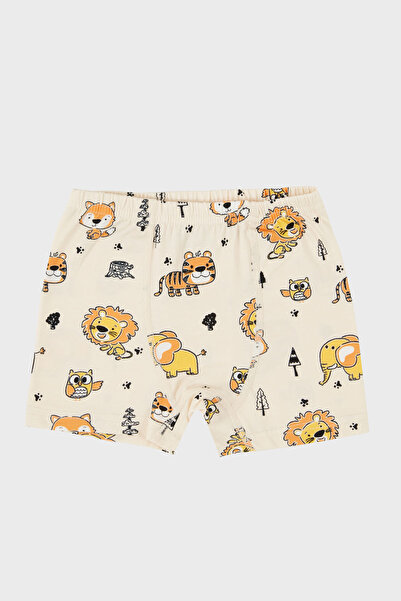 Lela Boxer din bumbac elastic cu model, cu decolteu, 2 piese, costum de lenjerie intimă, băieți, copii, costum 6651010