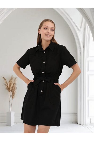 SOLİS MODA Women's Short Sleeve Dress