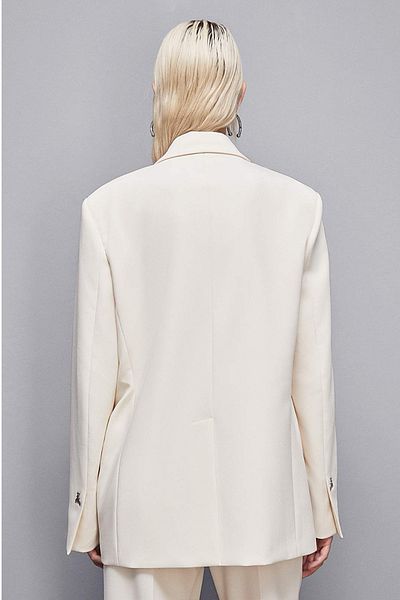 Patrizia Pepe JACĂ OVERSIZE - PATRIZIA PEPE - 40, CREM