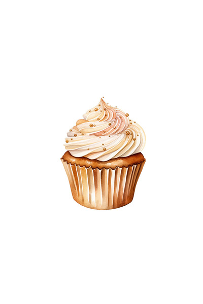 INOVATIX Set de 8 piese, autocolant pentru brioșe cu cremă aurie, INOVATIX®. ...