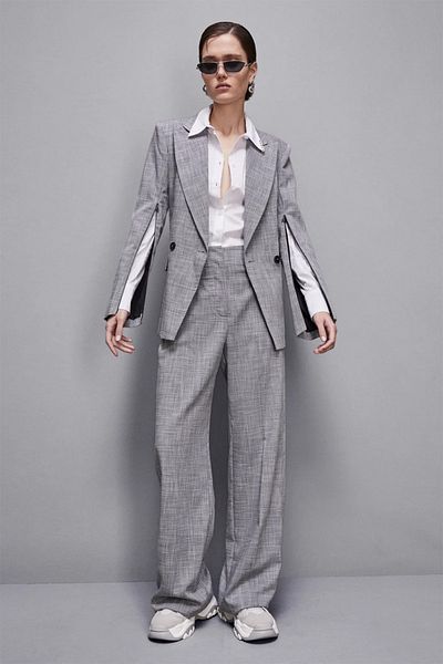 Patrizia Pepe Pantaloni cu talie înaltă - - 40, Albastru