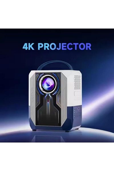 UMİİO B52 Umiio Q5 4k Tv system, Wifi 6, Smart Projector Compatible with Android, iOS, PC, 50"-150" Screen