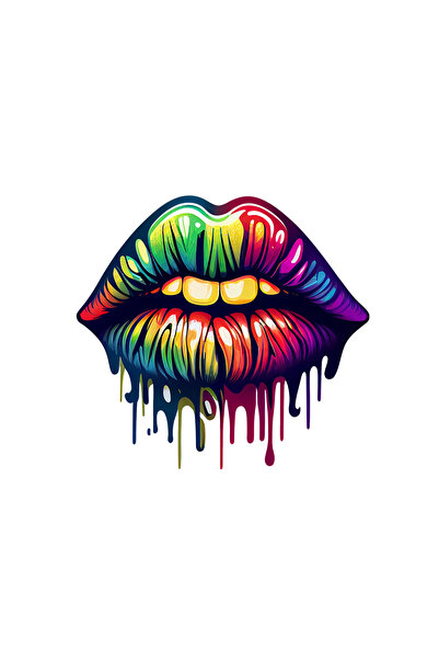 INOVATIX Σετ 8 τεμαχίων, Αυτοκόλλητο Sexy Lips Lips, INOVATIX®. 6 εκ.