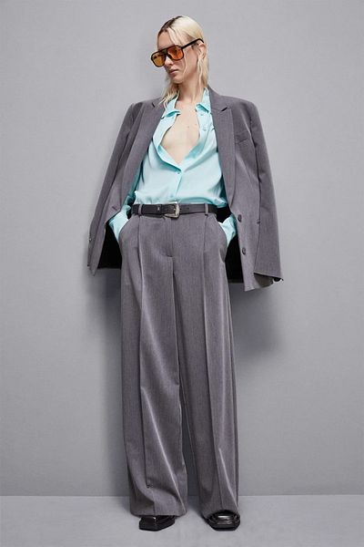 Patrizia Pepe WIDE PANTS - PATRIZIA PEPE - 38, GRAY